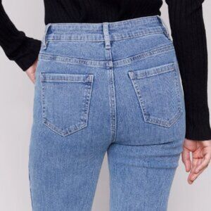 Charlie B - Corduroy Straight Leg Pants - Denim